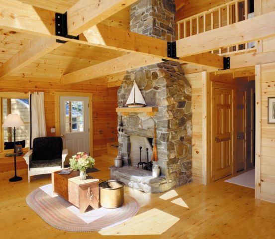 log home builders in maine